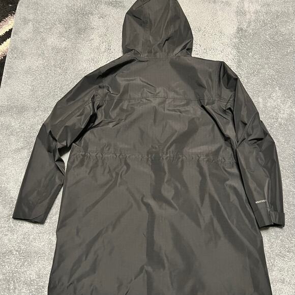 Eddie Bauer Jacket Womens XL Port Townsend Trench Coat Black - Picture 4 of 9